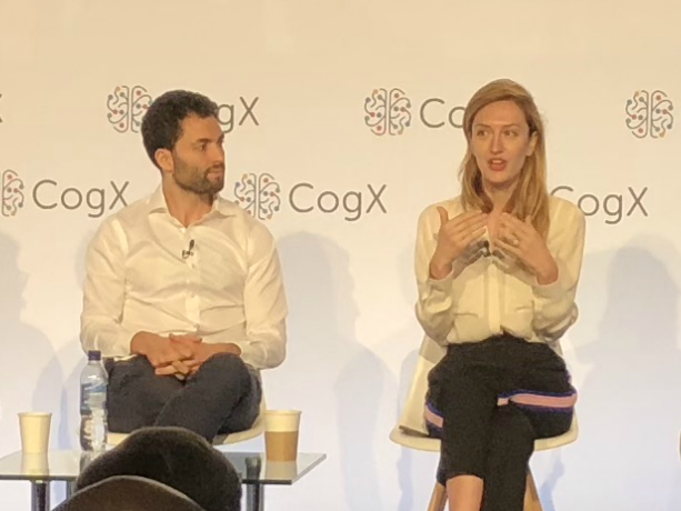 Ryan Shea and Melanie Shapiro at CogX18