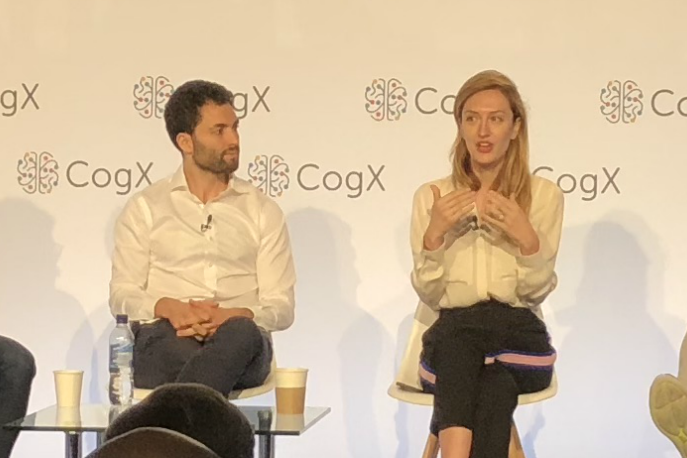 Ryan Shea and Melanie Shapiro at CogX18