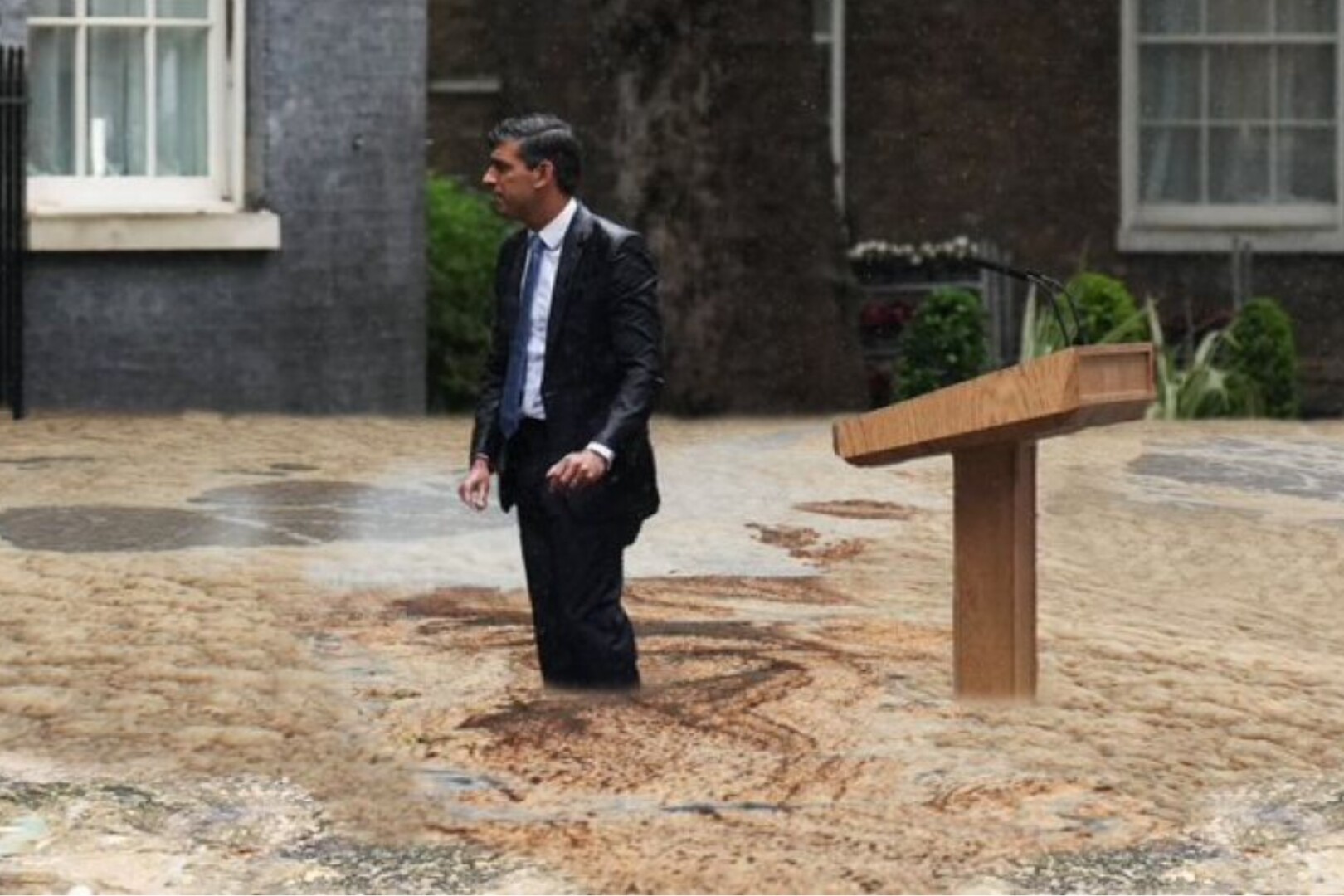 Raw sewage memes - Rishi Sunak