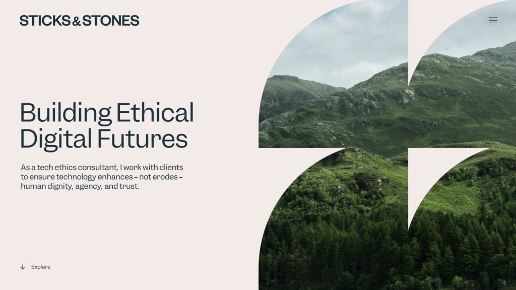 Ethical tech consultancy - experimenting with messaging